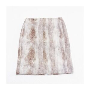 Catherine Malandrino Faux Mink Printed Pencil Skirt SZ8